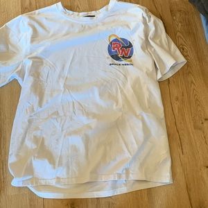 White space tee size medium